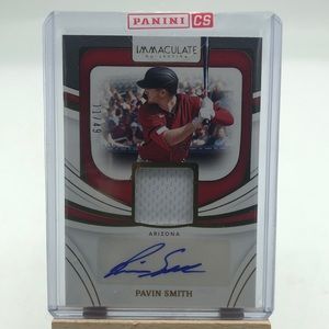 Pavin Smith Game-Worn Patch Sticker Auto